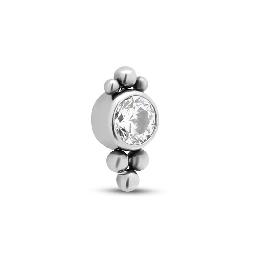 Titanium Internal Lab Cluster Earring - 8mm Labret