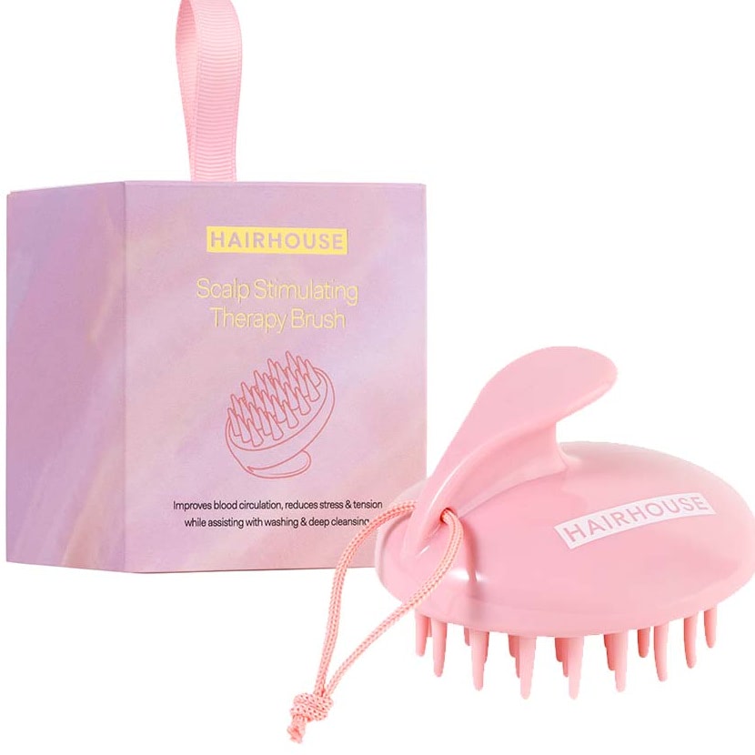 Scalp Stimulating Therapy Brush - Pink
