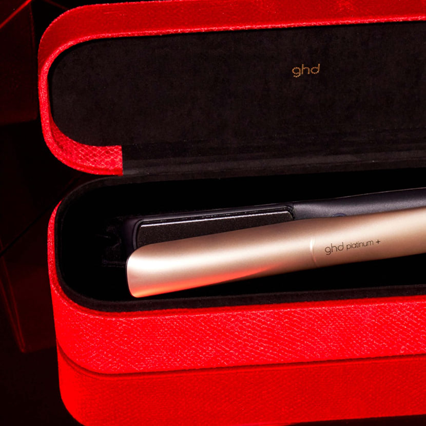 Grand-Luxe Platinum+ Hair Straightener in Champagne Gold