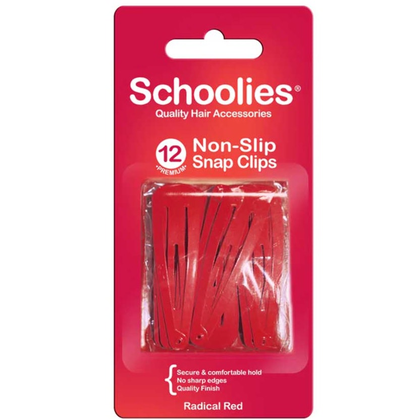 Snap Clips 12Pc Radical Red