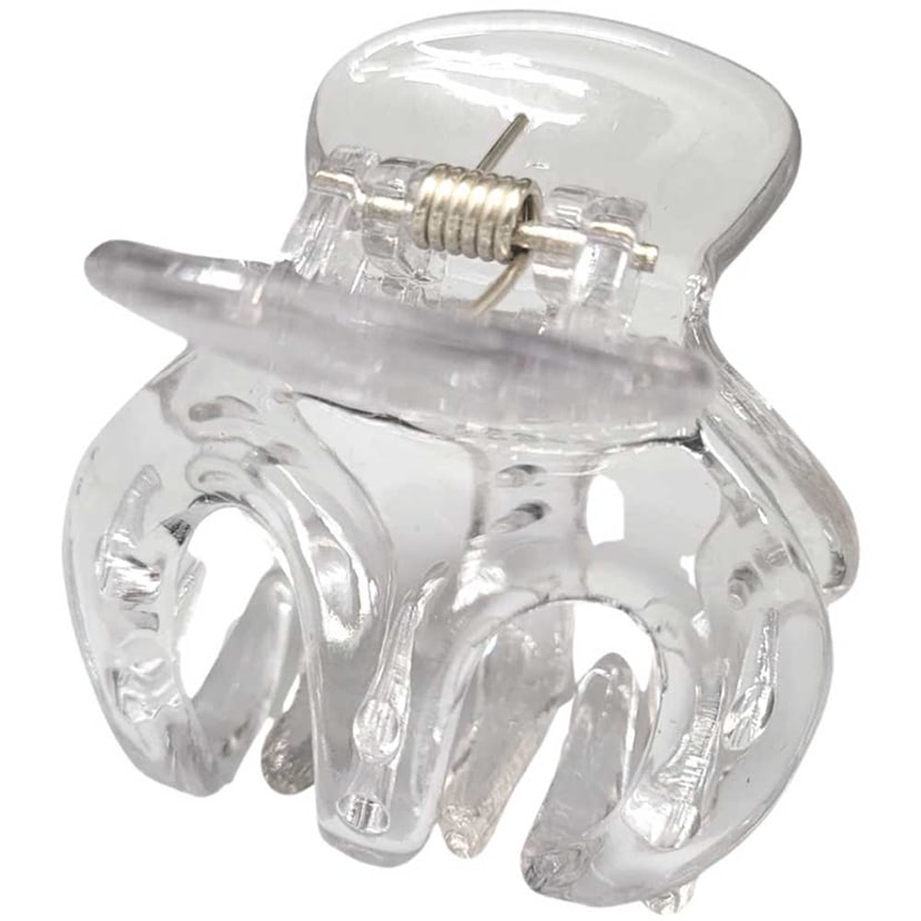 Gleaming Crane Clawed Hair Clip - Glossy Clear