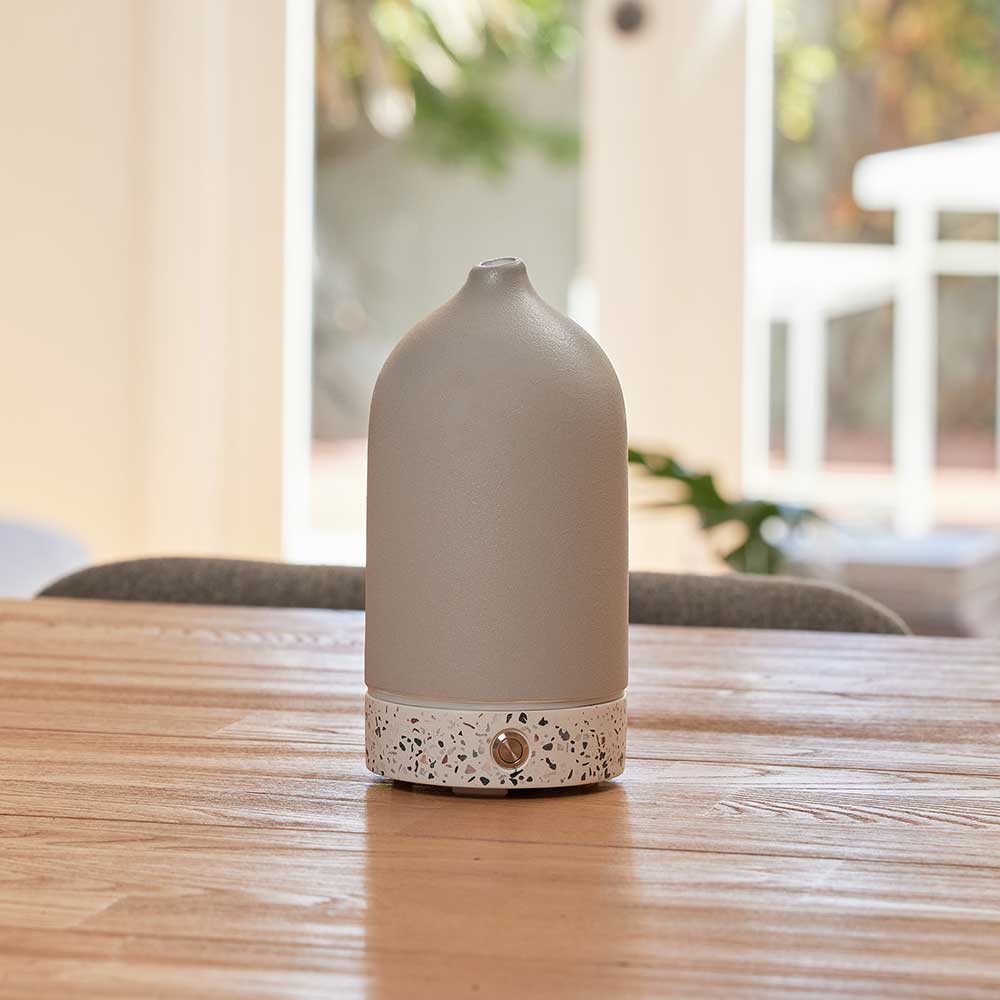 Pure Aroma Diffuser Ceramic & Terrazzo - Grey