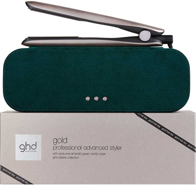 Gold Hair Straightener In Warm Pewter