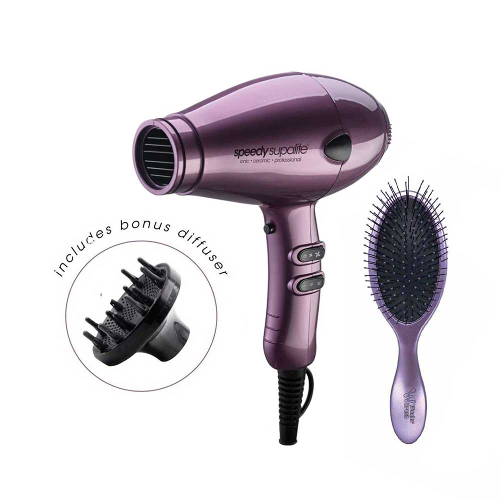 Supalite Dryer with Diffuser & Wet Dry Wonder Steel Blue