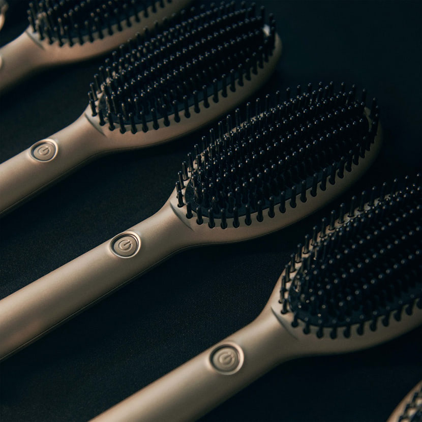Grand-Luxe Glide Hot Brush in Champagne Gold