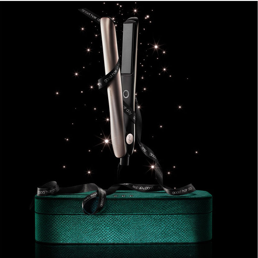 Gold Hair Straightener In Warm Pewter
