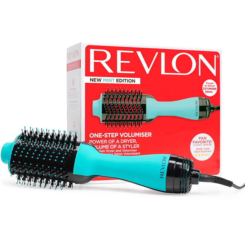 One Step Hair Dryer And Volumiser Hot Brush In Mint
