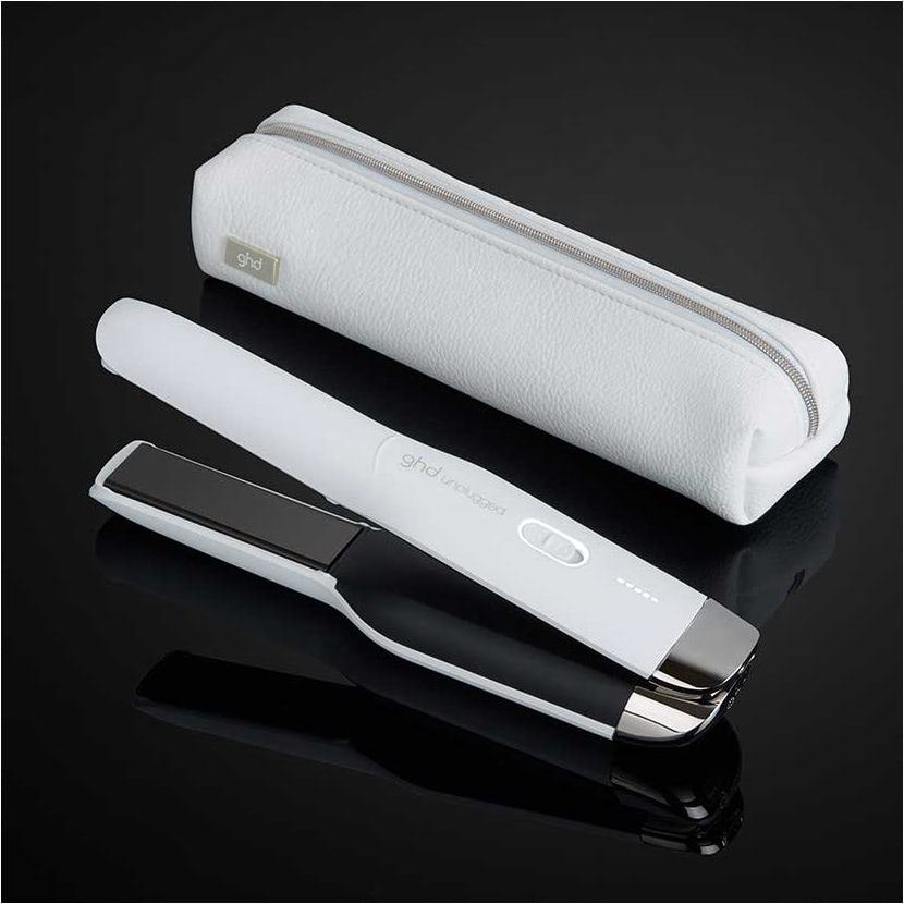 Unplugged Cordless Hair Straightener In Matte White