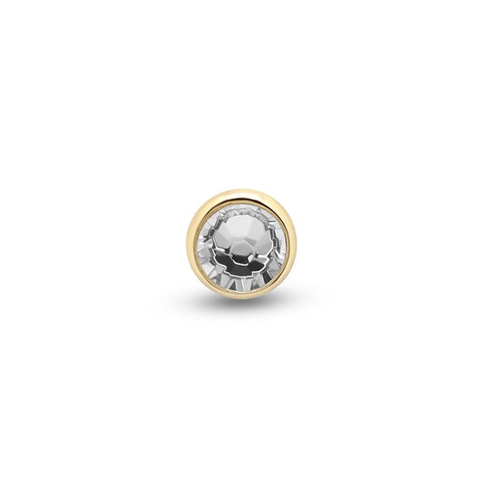 14Kt Gold Jewelled Bezel Earring - 8mm Labret