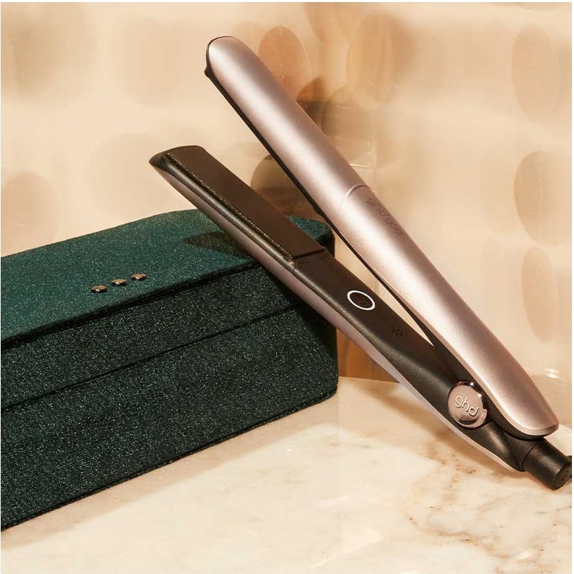 Gold Hair Straightener In Warm Pewter