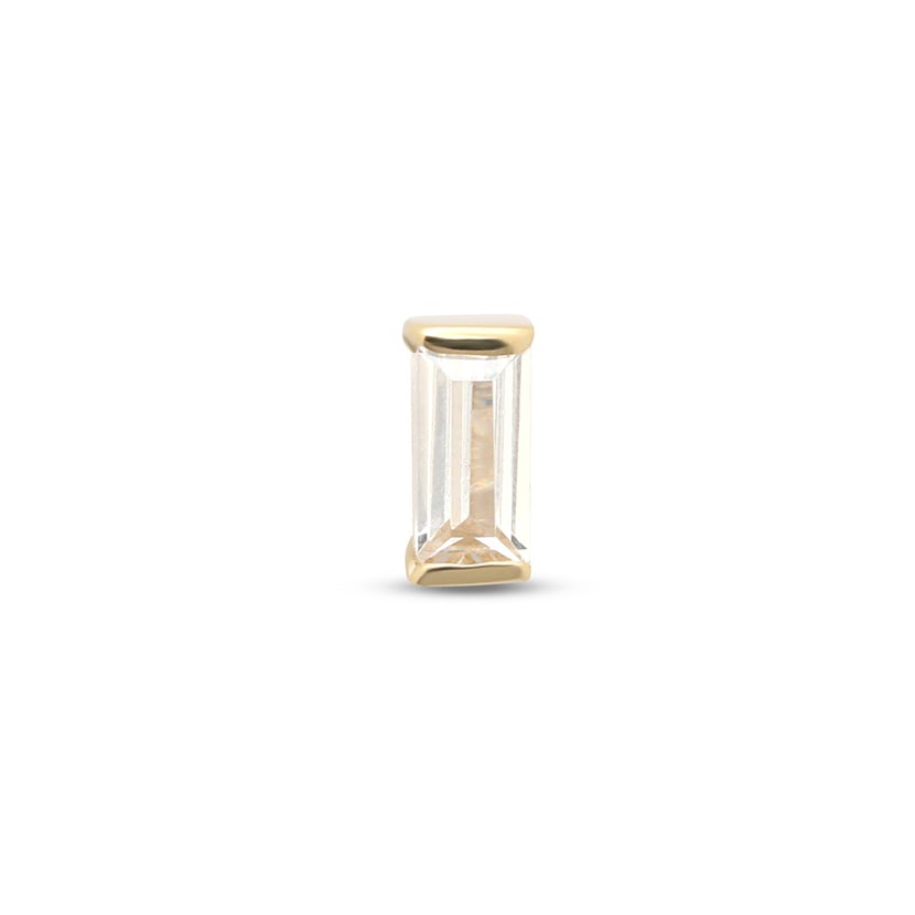 14Kt Gold Jewelled Bijou Earring - 8mm Labret