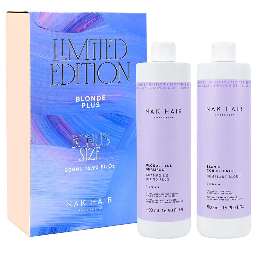 NAK Blonde Plus Shampoo and Conditioner Duo 500ml