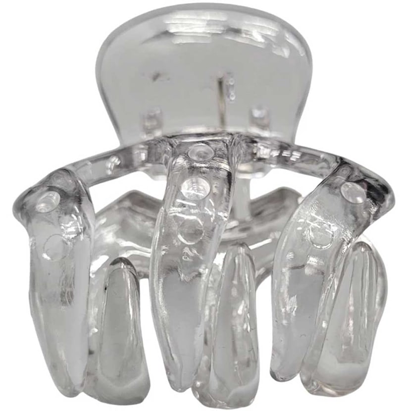 Gleaming Crane Clawed Hair Clip - Glossy Clear