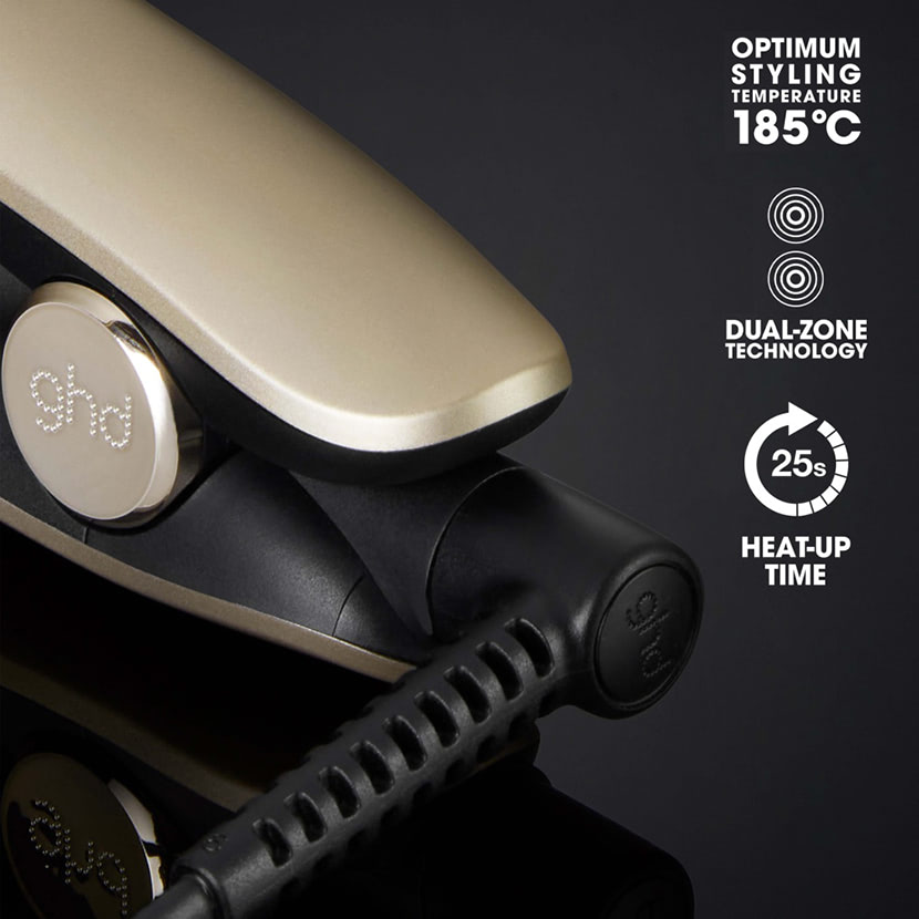 Grand-Luxe Gold Hair Straightener in Champagne Gold