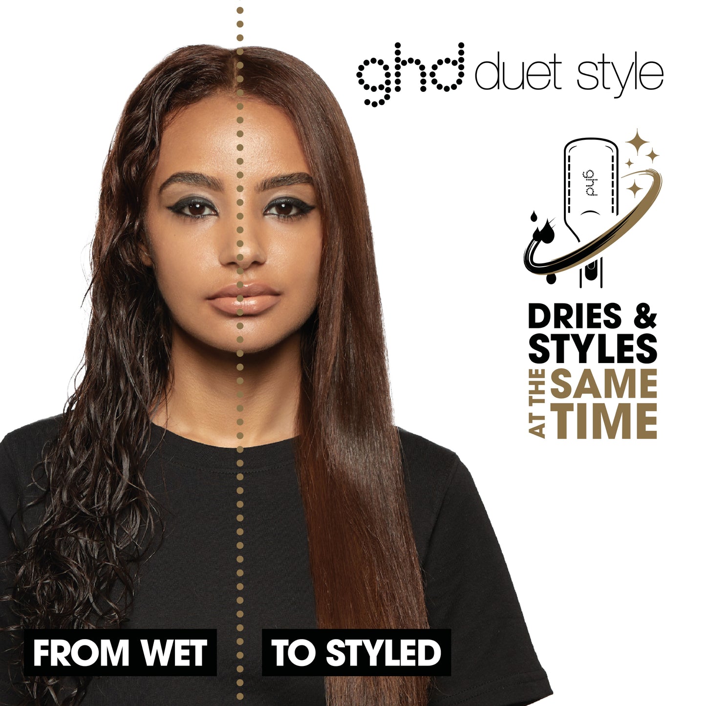 Duet Style 2-in-1 Hot Air Styler in White