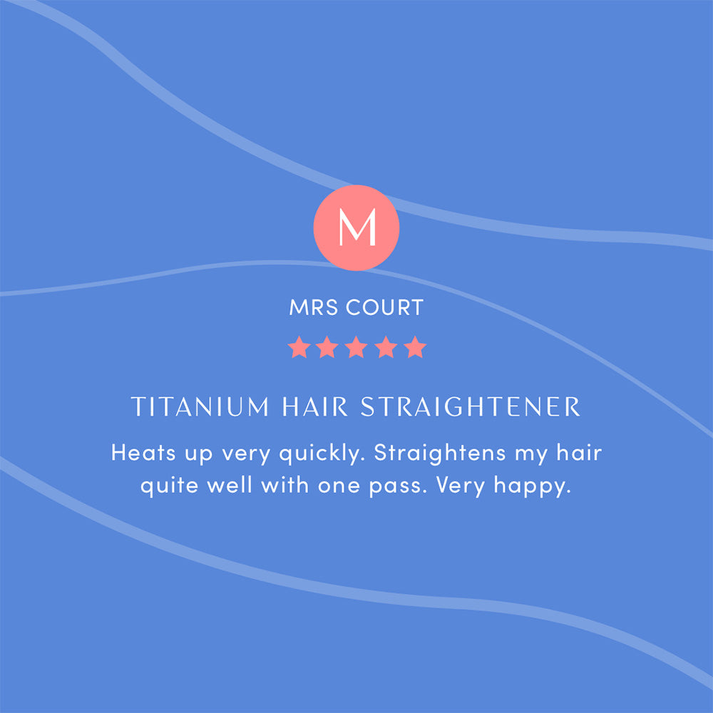 Titanium Hair Straightener - Jet Black