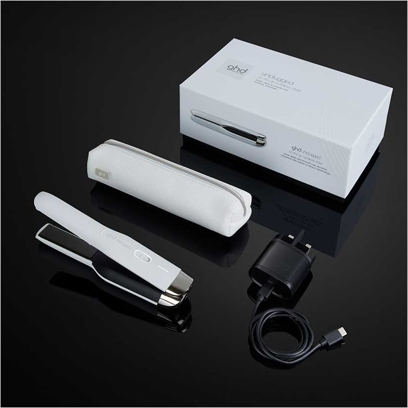 Unplugged Cordless Hair Straightener In Matte White