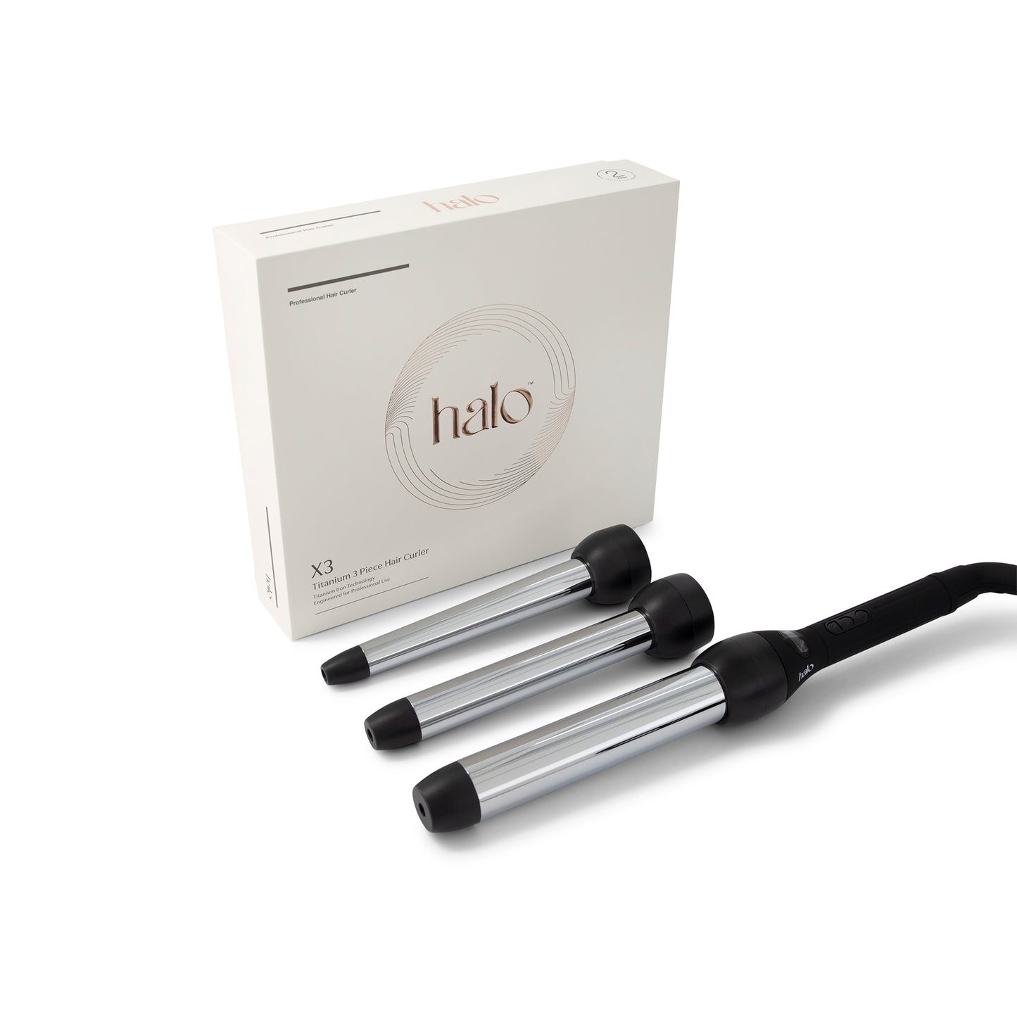 X3 Titanium 3 Piece Hair Curler