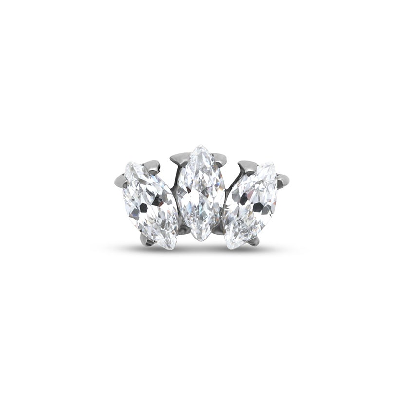 Titanium Marquise Earring - 6mm Labret