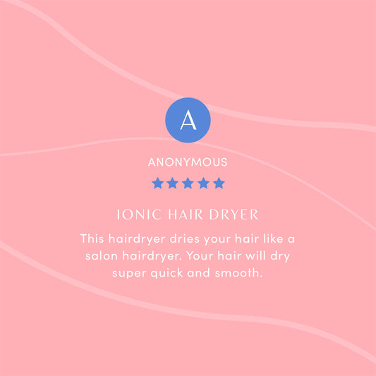 Ionic Hair Dryer - Pink Punch
