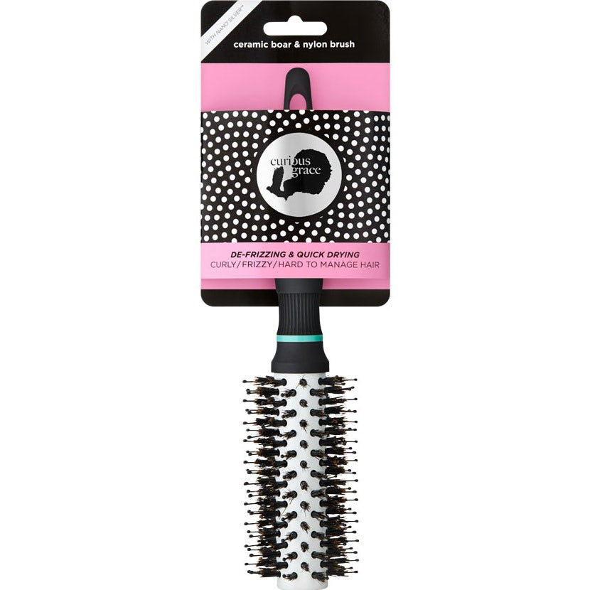 Boar Nylon Ceramic Round Brush M