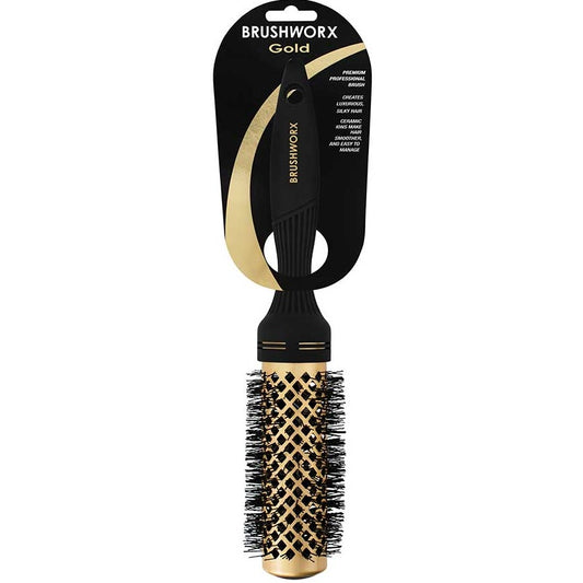 Gold Ceramic Hot Tube Brush - 50mm Medium