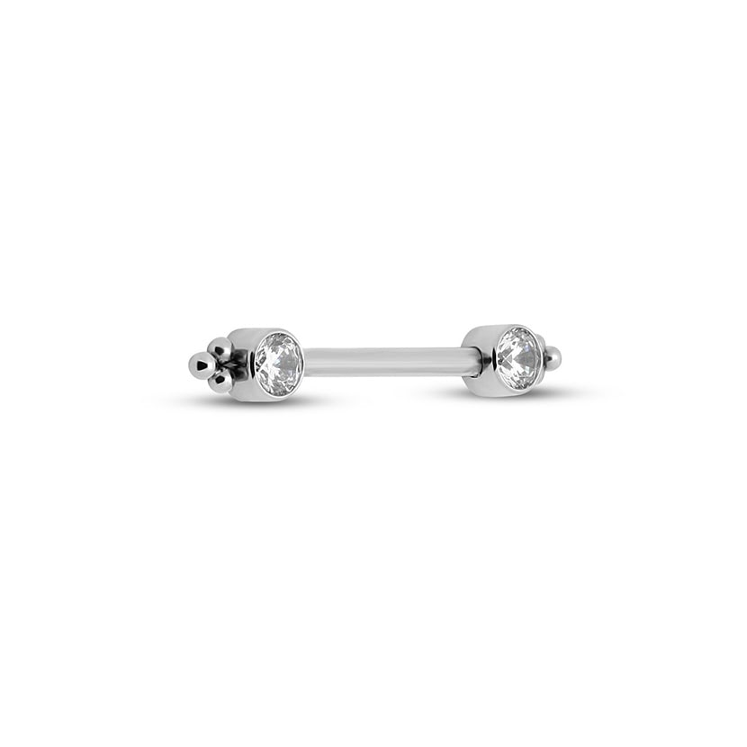 Titanium Nipple Cluster Bar - 1.6mm X 14mm