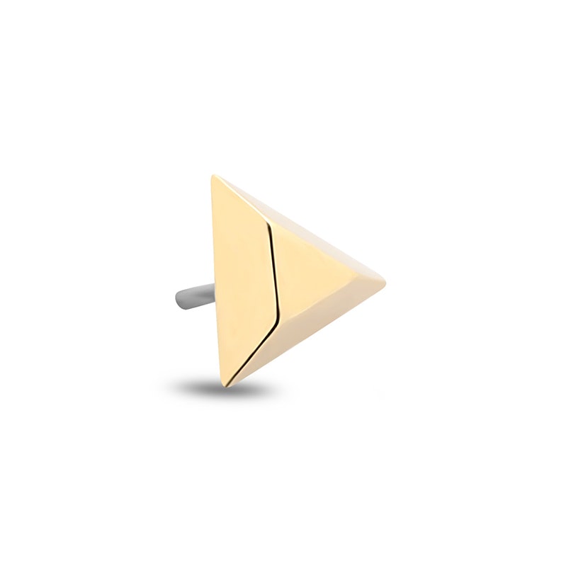 14Kt Gold Monolith Earring - 8mm Labret