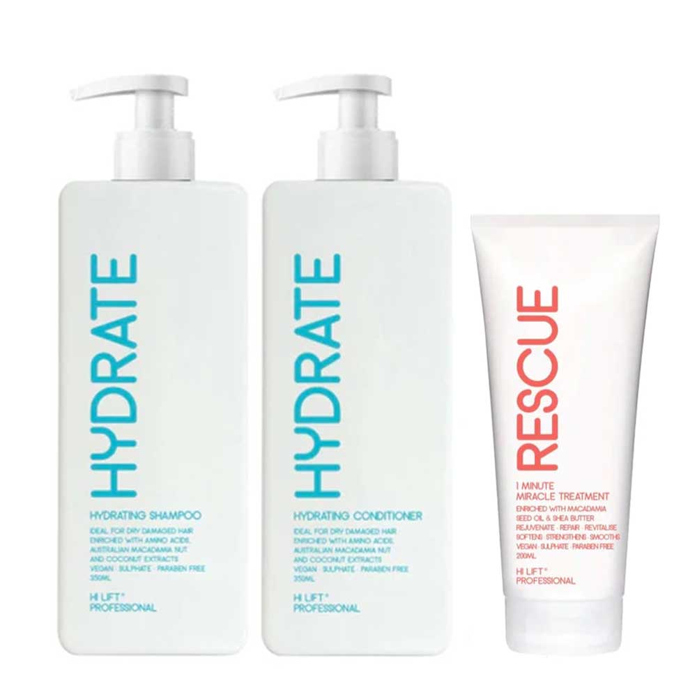 Hi Lift Hydrate Duo with Hi Lift Rescue Tube Miracle Treatment 200ml